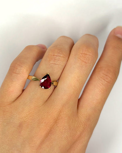 Bague Solitaire Tourmaline Rose 1.25 carat "Aïna" - Elliade Paris