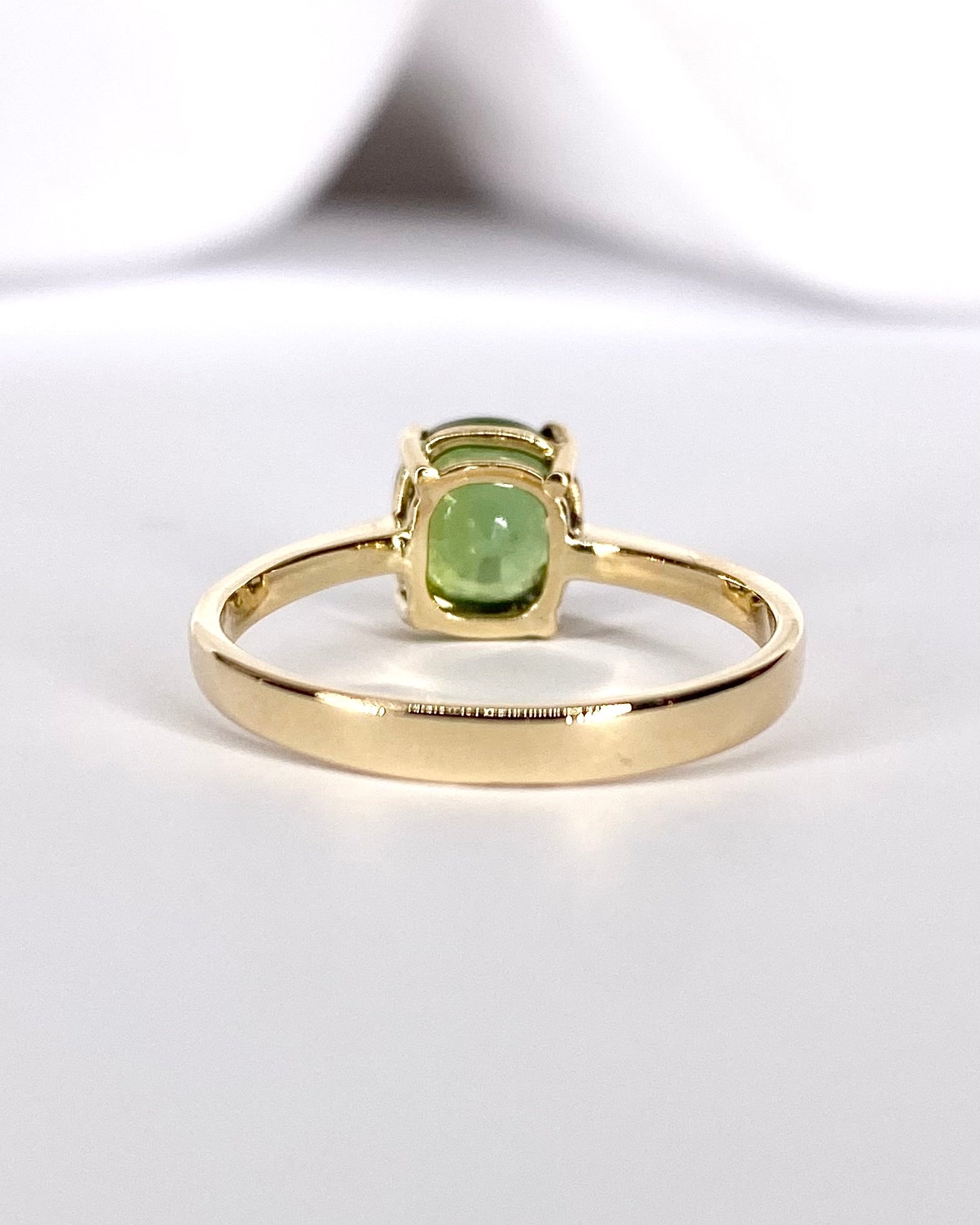 Bague Solitaire Tourmaline Verte 1.40 carat "Dune" - Elliade Paris