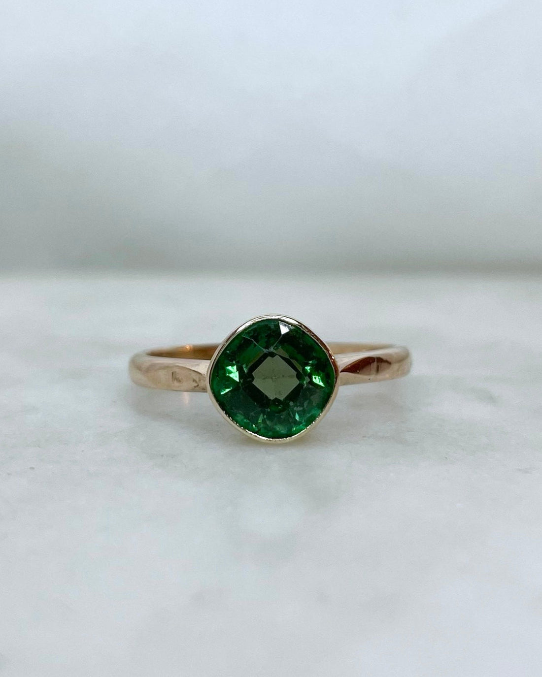 Bague Solitaire Tourmaline Verte 1.70 carat “Azelma” - Elliade Paris