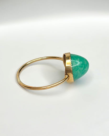 Bague Solitaire Turquoise 5.40 carats "Servane" - Elliade Paris
