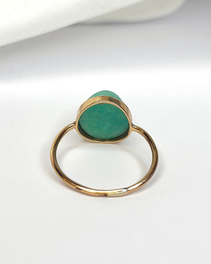 Bague Solitaire Turquoise 5.40 carats "Servane" - Elliade Paris