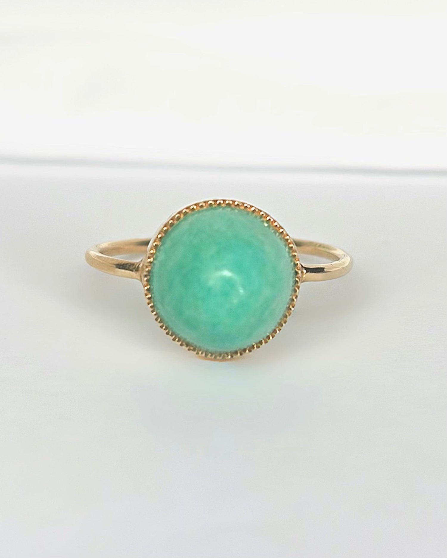 Bague Solitaire Turquoise 5.40 carats "Servane" - Elliade Paris