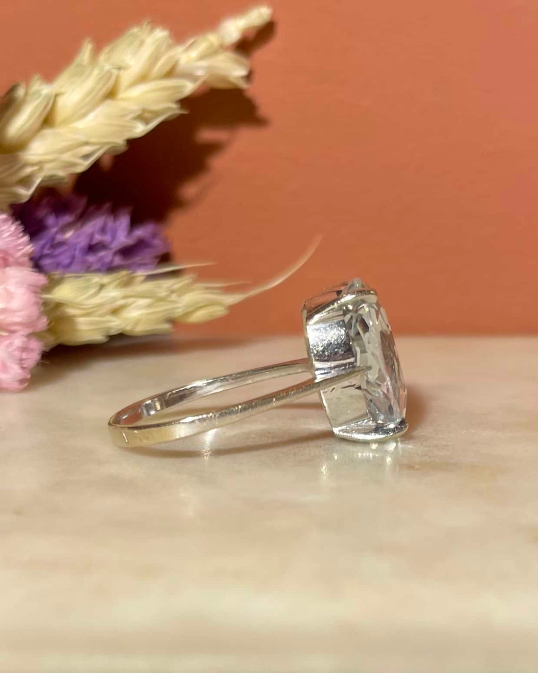 Bague Solitaire Aigue-marine 6.30 carats &quot;Silas&quot;