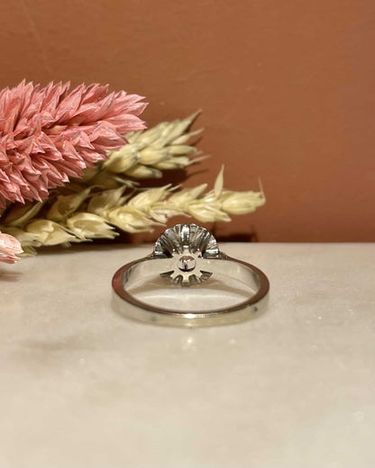 Bague Solitaire Vintage Diamant 0.50 carat &quot;Mounia&quot; - Elliade Paris