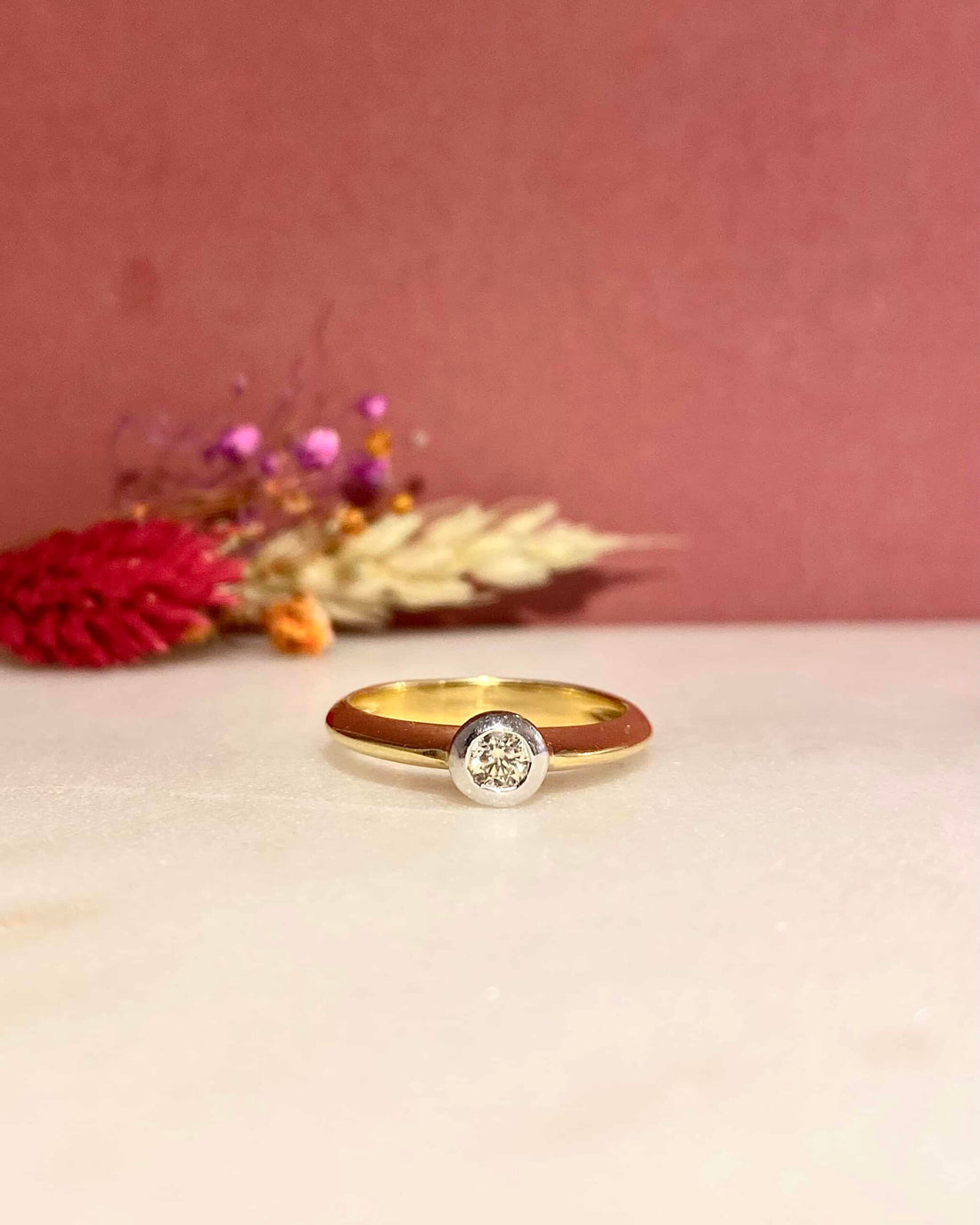 Bague Vintage Solitaire Diamant &quot;Lola&quot;