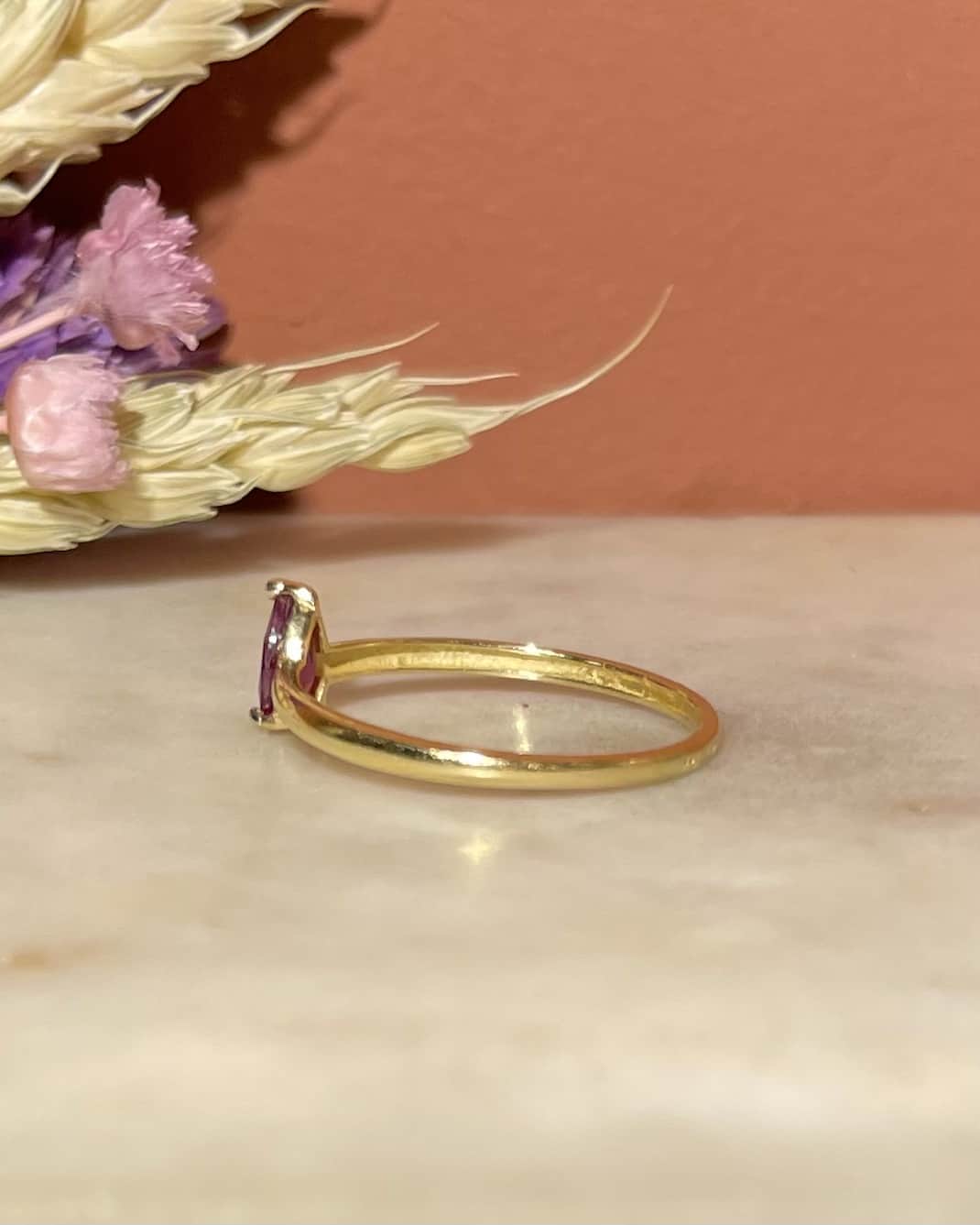 Bague Solitaire Rubis "Sabria"