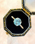 Bague Solitaire Zircon Bleu 2.20 carats "Johan" - Elliade Paris