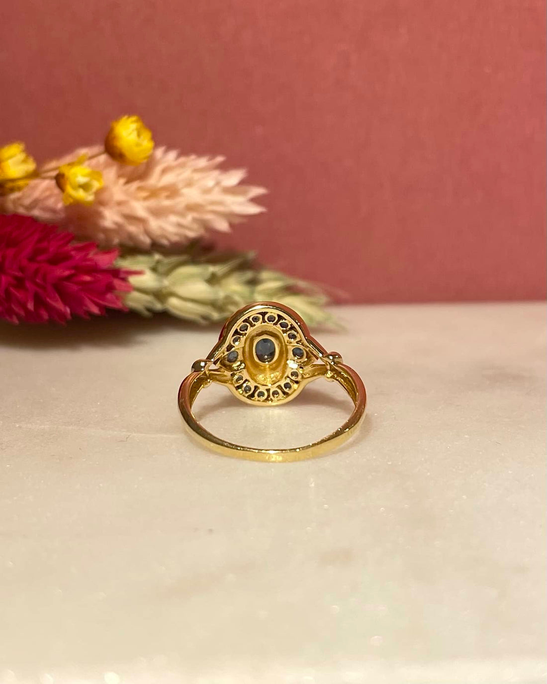Bague Style Art - Déco 15 Saphirs &quot;Alana&quot; - Elliade Paris