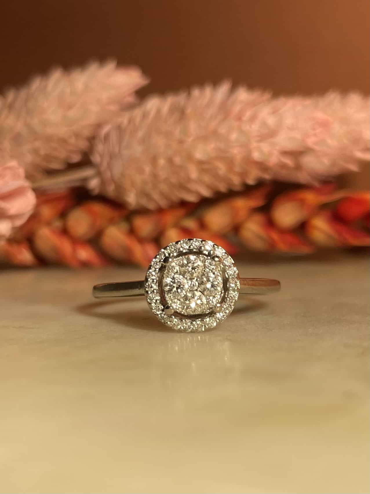Bague style Art - Déco 31 Diamants &quot;Misty&quot; - Elliade Paris