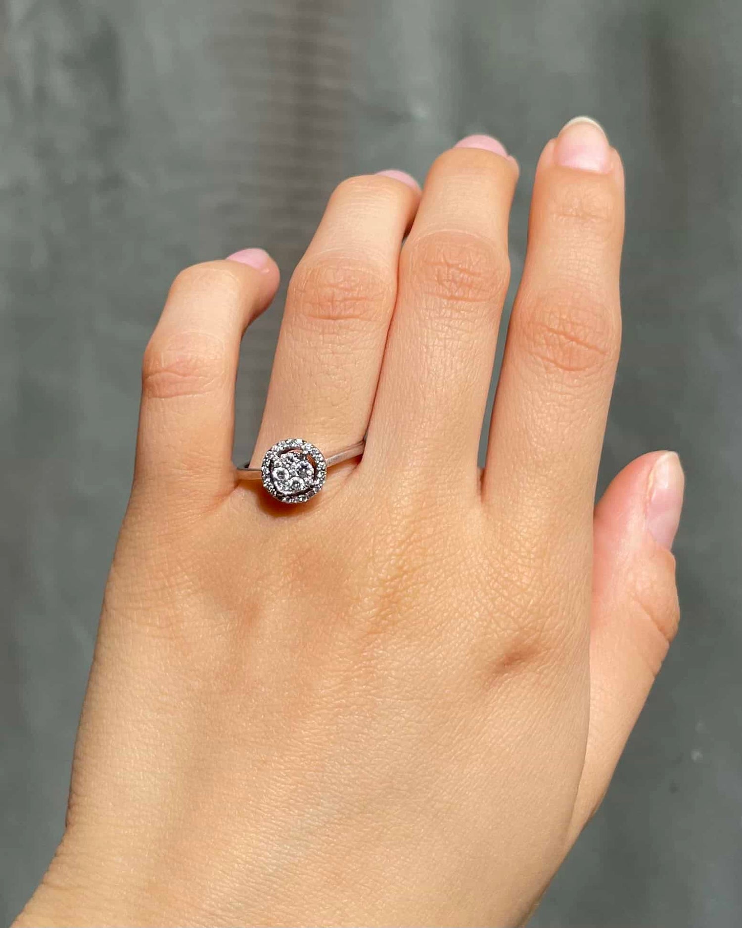 Bague style Art - Déco 31 Diamants &quot;Misty&quot; - Elliade Paris