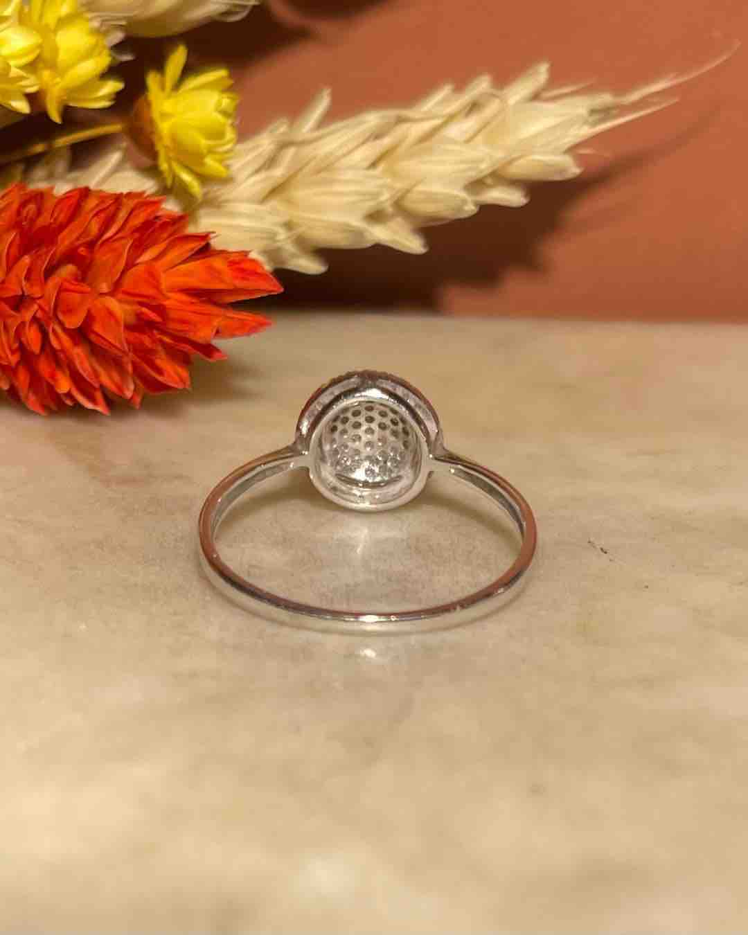 Bague style Art - déco 60 diamants "Isa" - Elliade Paris