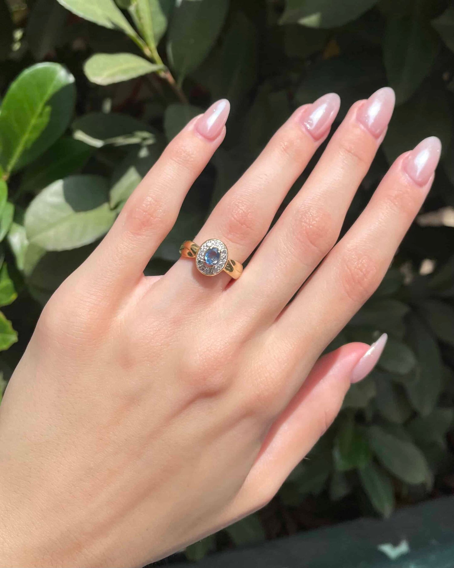 Bague jonc Saphir &amp; Diamants &quot;Niamé&quot;