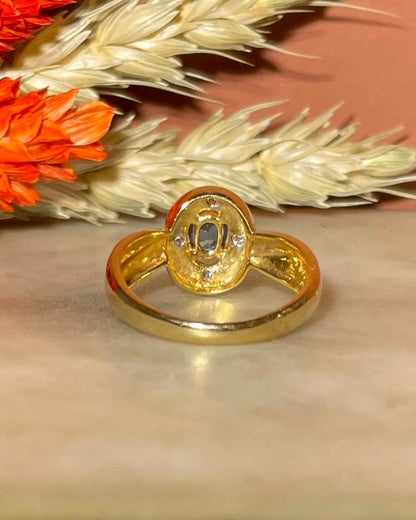 Bague jonc Saphir &amp; Diamants &quot;Niamé&quot;