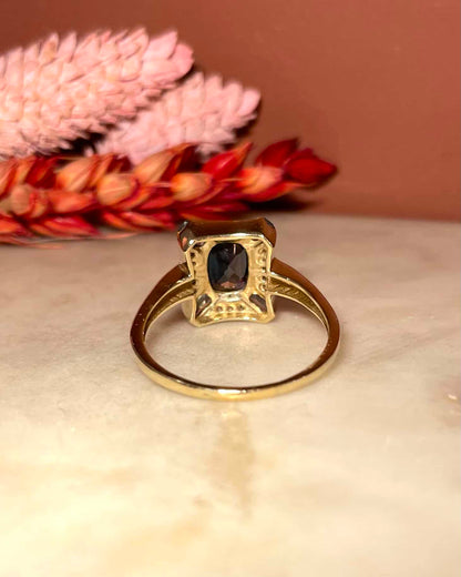 Bague Style Art - Déco camaïeu de Topazes &amp; Diamants &quot;Adeline&quot; - Elliade Paris