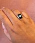 Bague Style Art-Déco Diamant 0.28 carat G/SI1 & Onyx "Éliane" - Elliade Paris