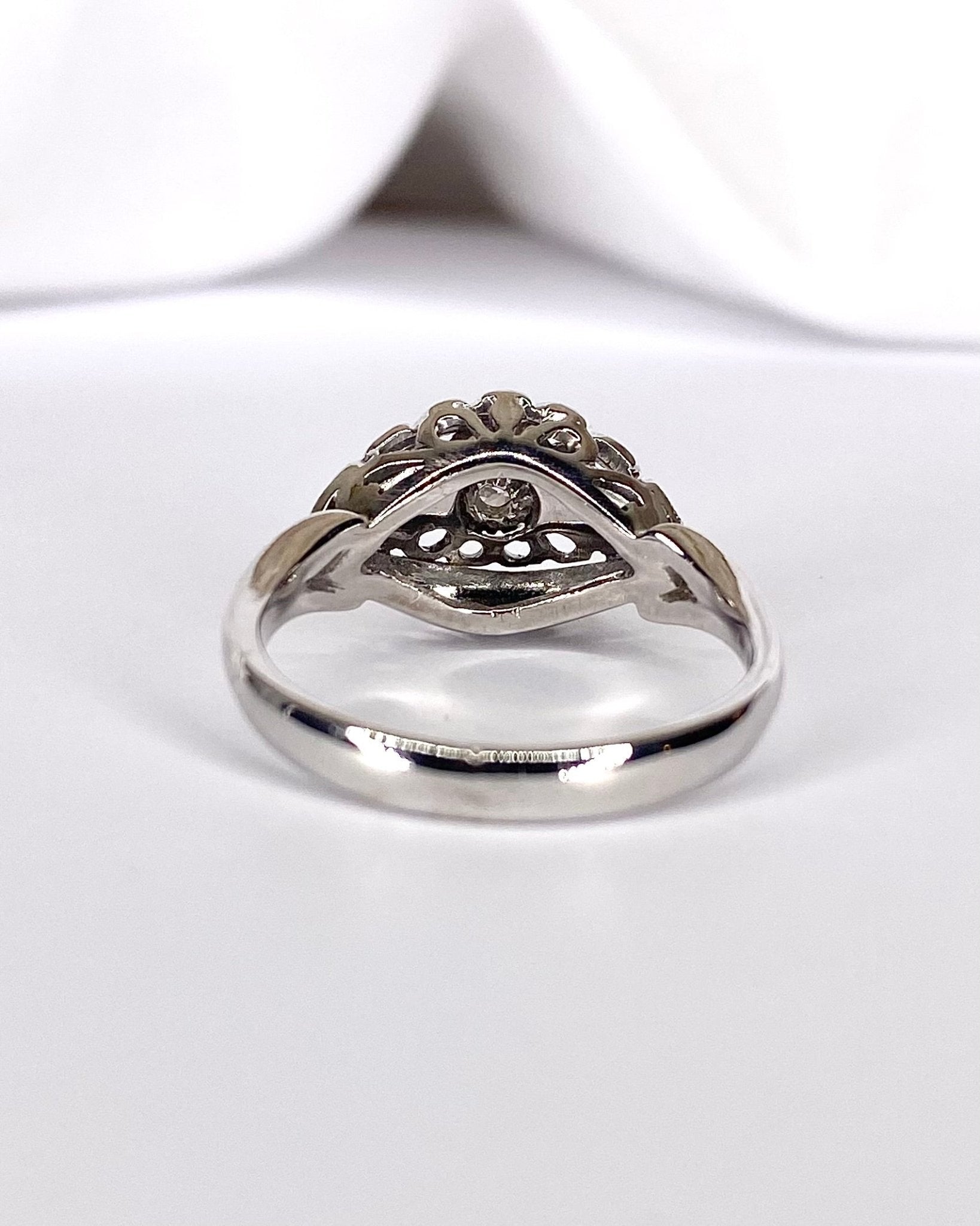 Bague Style Art Déco Diamant &amp; Rubis "Livy" - Elliade Paris
