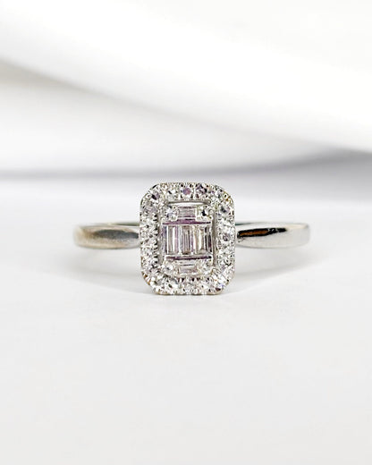 Bague Style Art - déco Diamants 0.34 carat "Coraline" - Elliade Paris