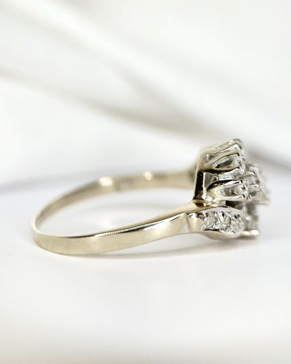 Bague Style Art-Déco Diamants 0.44 carat "Kyllie" - Elliade Paris