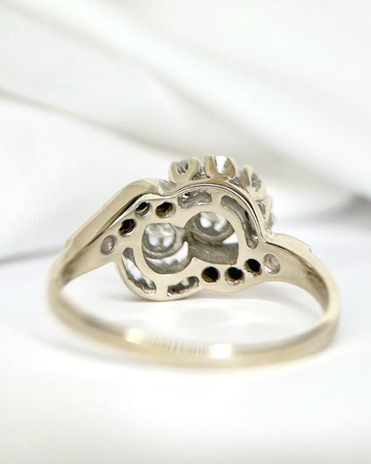 Bague Style Art-Déco Diamants 0.44 carat "Kyllie" - Elliade Paris