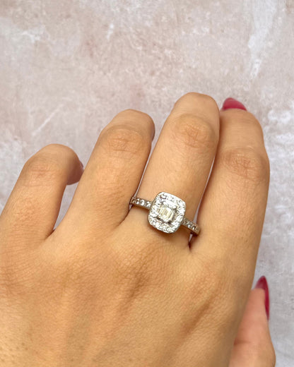 Bague Style Art-Déco Diamants 0.77 carat 4,32g "Laurice" - Elliade Paris