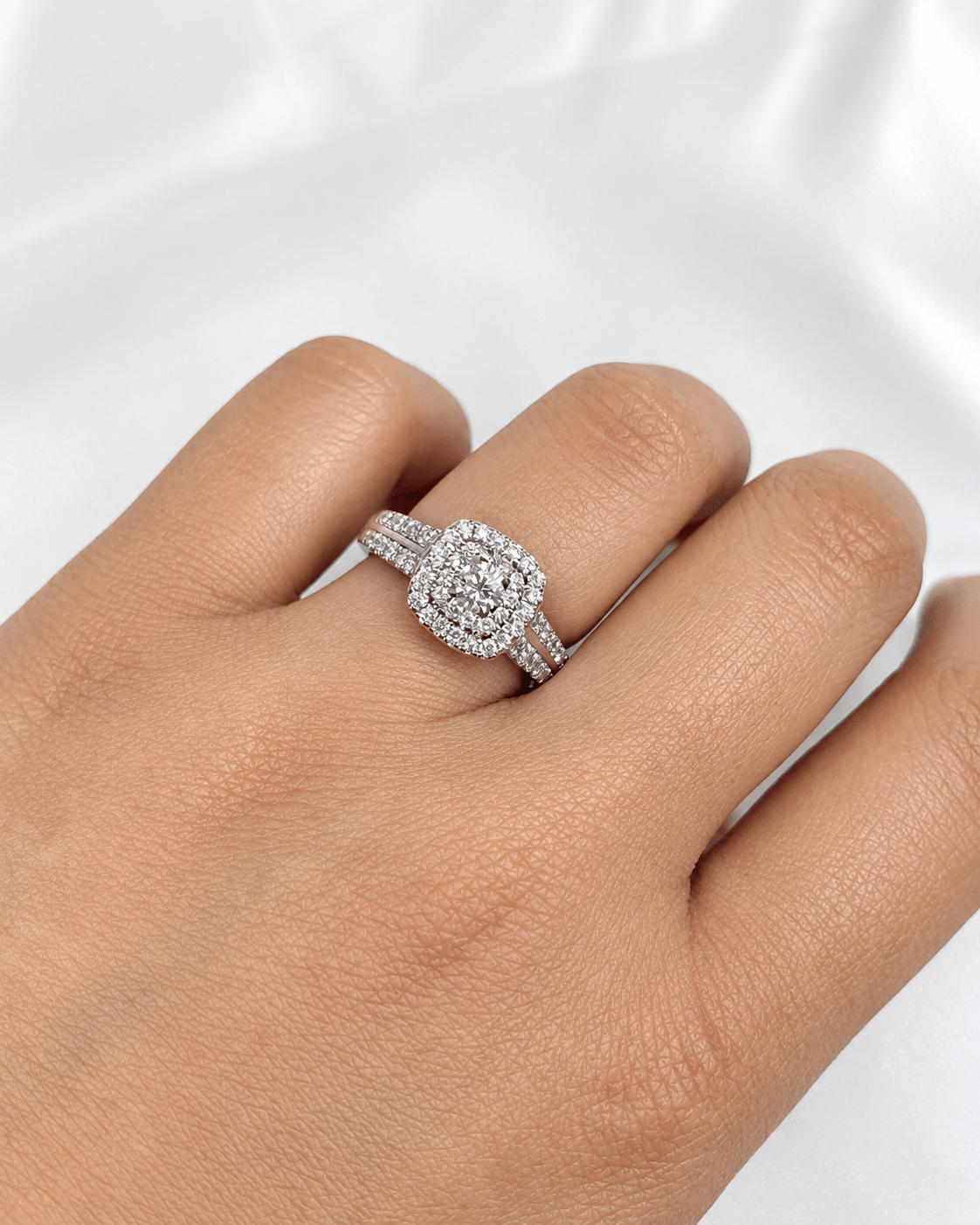 Bague Style Art-Déco Diamants 0.78 carat "Selena" - Elliade Paris