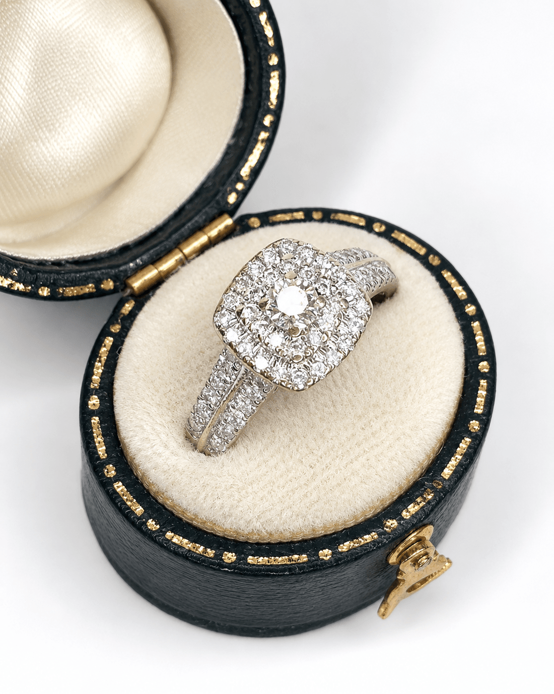 Bague Style Art-Déco Diamants 0.78 carat "Selena" - Elliade Paris