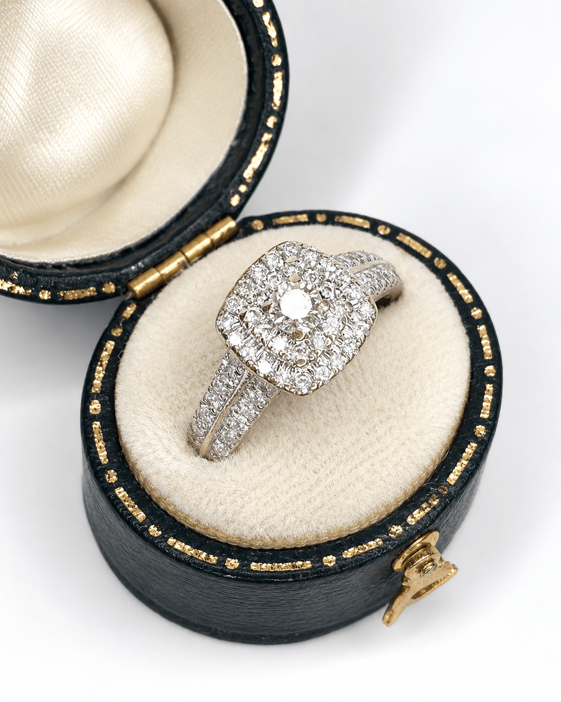 Bague Style Art-Déco Diamants 0.78 carat "Selena" - Elliade Paris