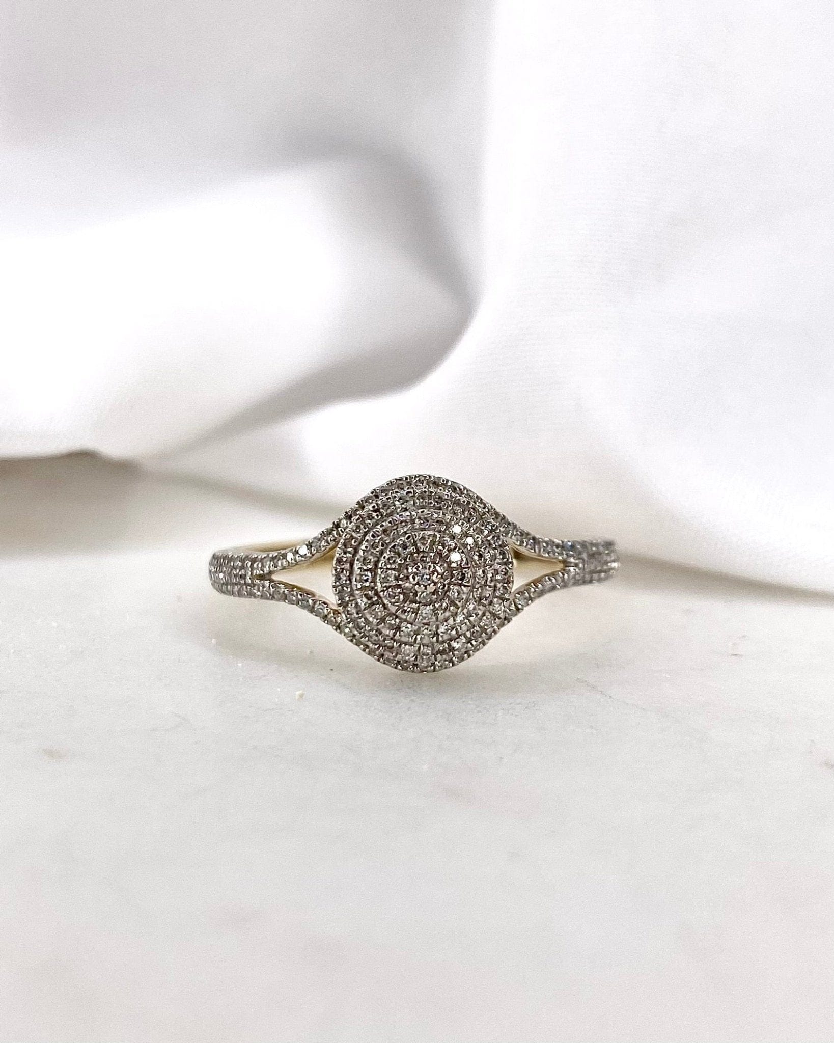 Bague Style Art Déco Diamants 0.80 carat "Lya" - Elliade Paris