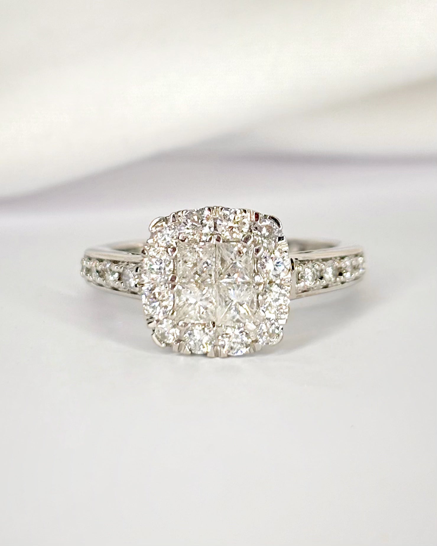 Bague Style Art-Déco Diamants 0.85 carat "Sonia" - Elliade Paris