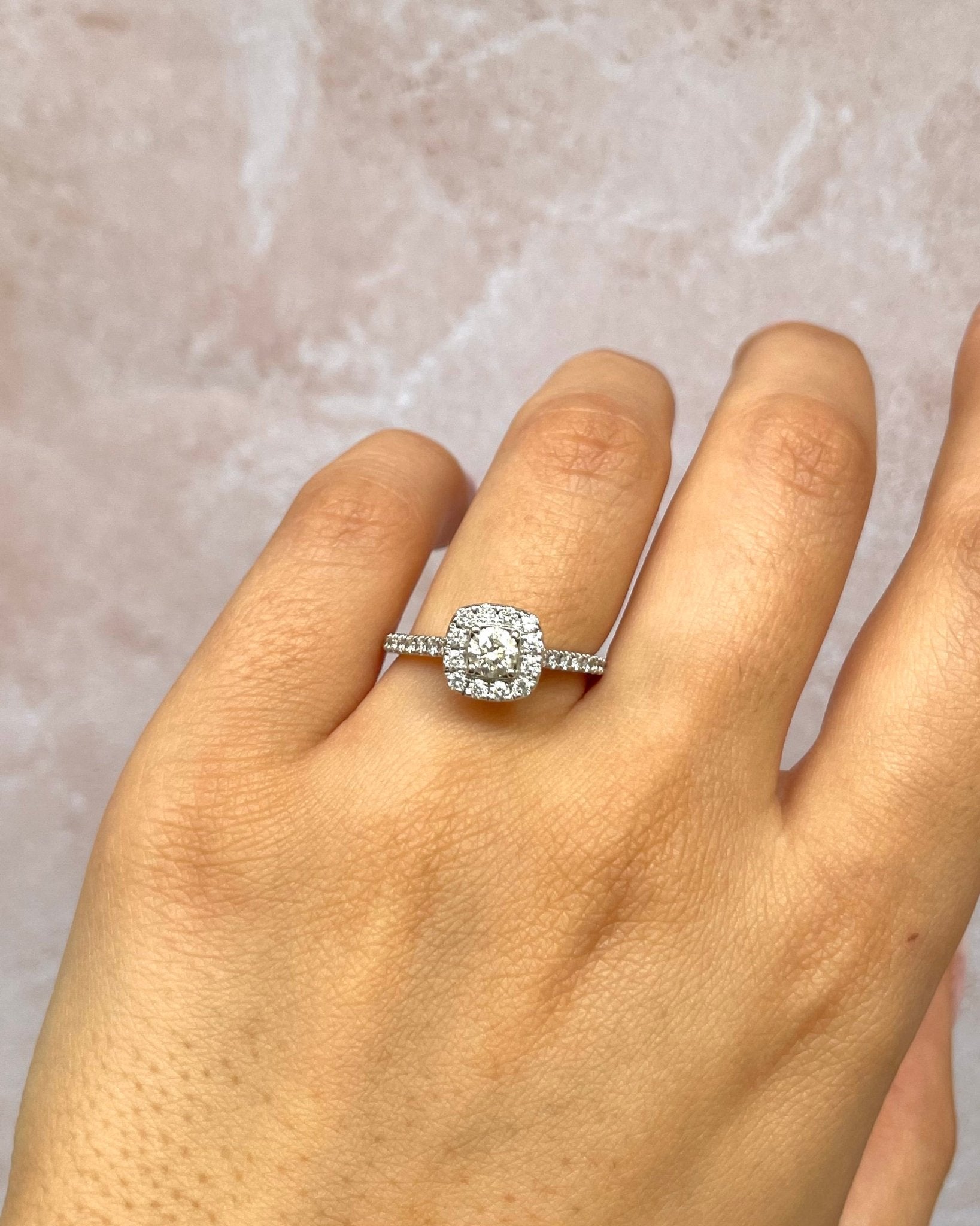 Bague Style Art - déco Diamants 0.89 carat "Callista" - Elliade Paris