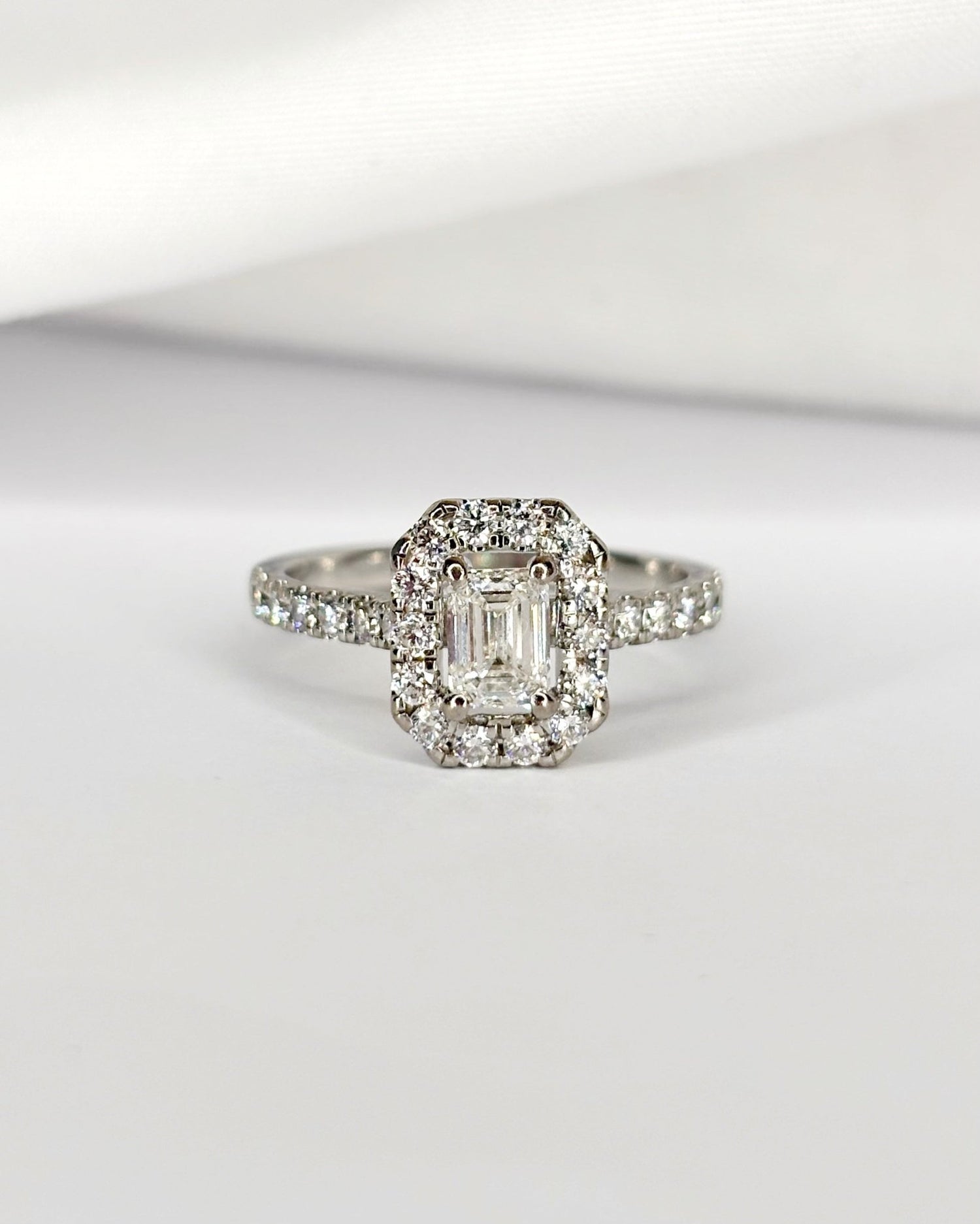 Bague Style Art - déco Diamants 1.44 carat "Adèle" - Elliade Paris