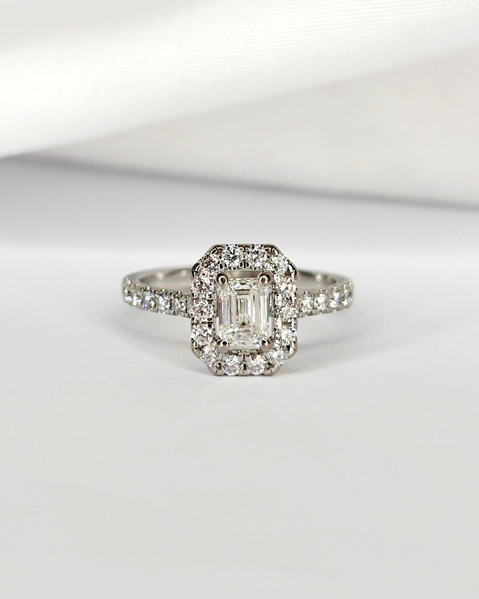 Bague Style Art - déco Diamants 1.44 carat "Adèle" - Elliade Paris