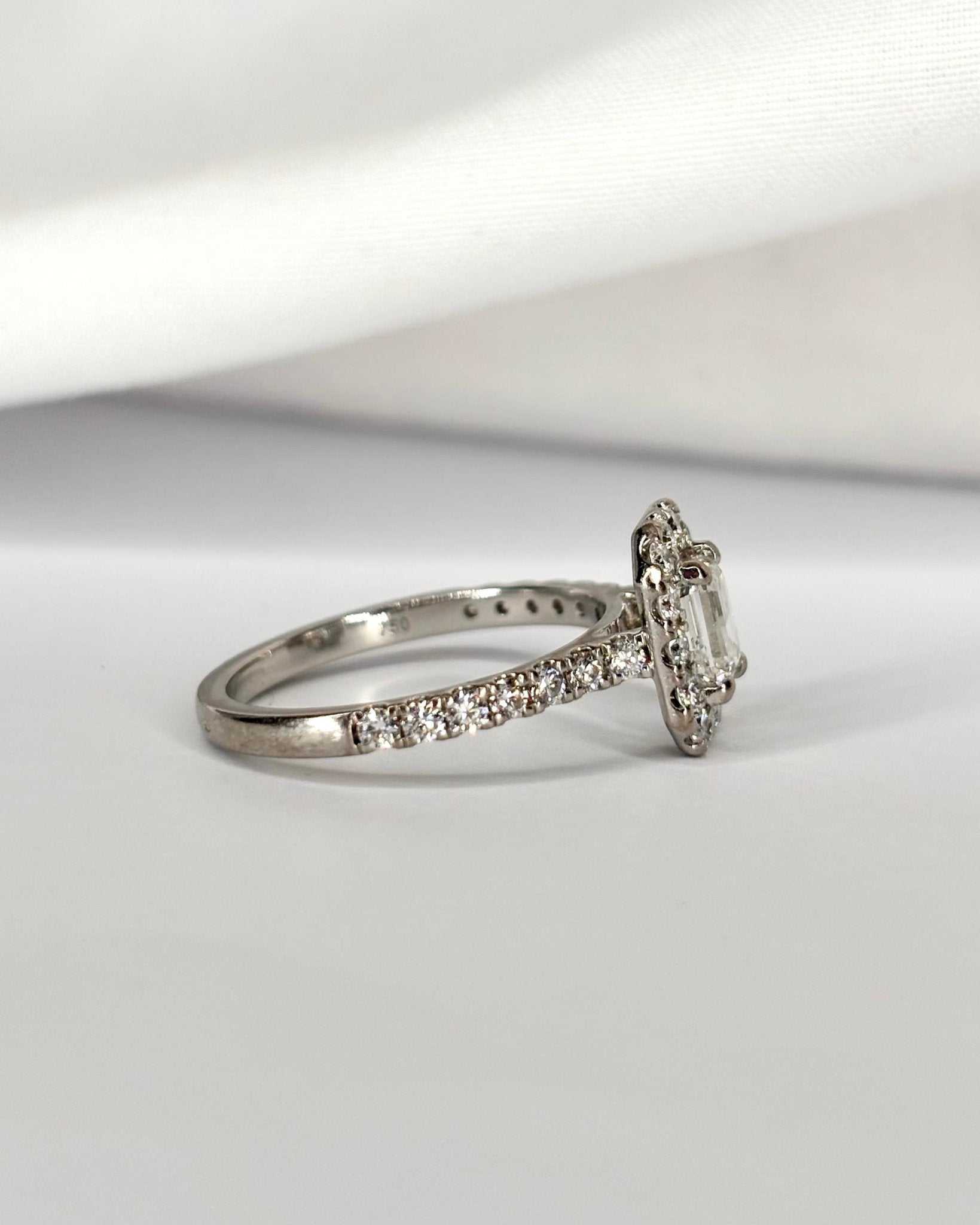 Bague Style Art - déco Diamants 1.44 carat "Adèle" - Elliade Paris