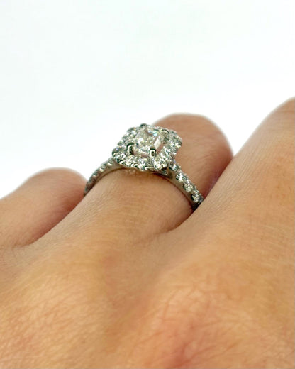 Bague Style Art - déco Diamants 1.44 carat "Adèle" - Elliade Paris