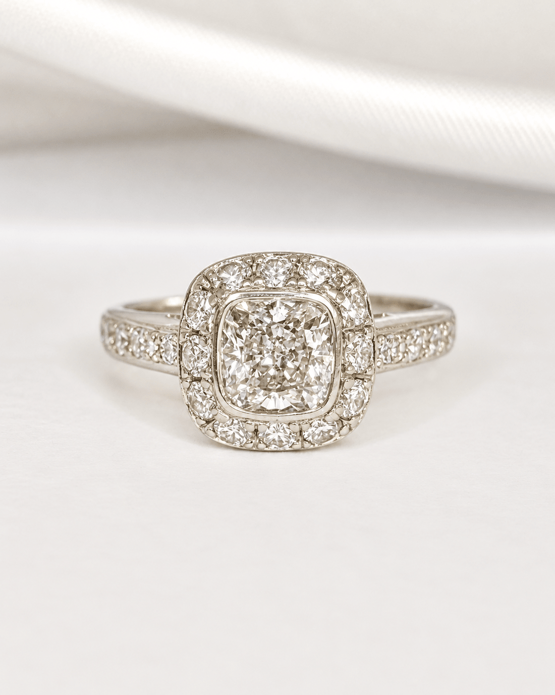 Bague Style Art-Déco Diamants 2.08 carats "Lison" - Elliade Paris