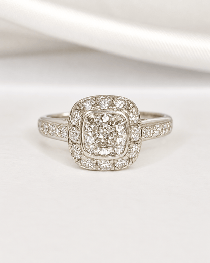 Bague Style Art-Déco Diamants 2.08 carats "Lison" - Elliade Paris