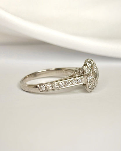 Bague Style Art-Déco Diamants 2.08 carats "Lison" - Elliade Paris