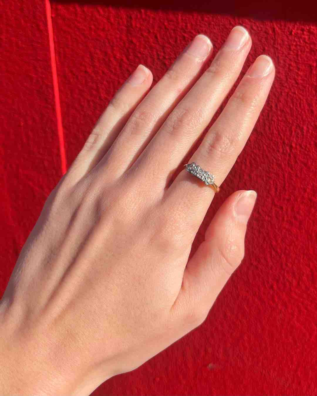 Bague Style Art - Déco Diamants "Kaia" - Elliade Paris