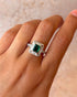 Bague Style Art-Déco Émeraude 0.90 carat & Diamants 0.50 carat "Viviana" - Elliade Paris