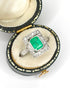 Bague Style Art Déco Émeraude 1.46 carat & Diamants "Audrey" - Elliade Paris