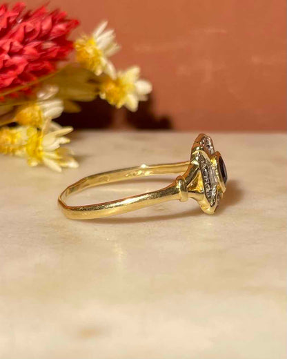 Bague style Art-Déco Saphir &quot;Kia&quot;