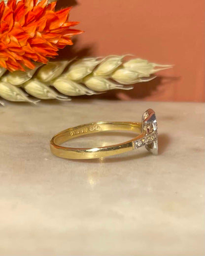 Bague Style Art - Déco Rubis 0.50 carat &amp; Diamants &quot;Alexa&quot; - Elliade Paris