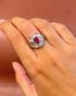 Bague Style Art-Déco Rubis 1.07 carat & Diamants 1.25 carat 8.63g "Flavia" - Elliade Paris