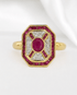Bague Style Art-Déco Rubis 1.64 carat & Diamants "Lana" - Elliade Paris