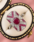 Bague Style Art-Déco Rubis Birman 1.41 carat & Diamants 0.27 carat "Genevieve" - Elliade Paris