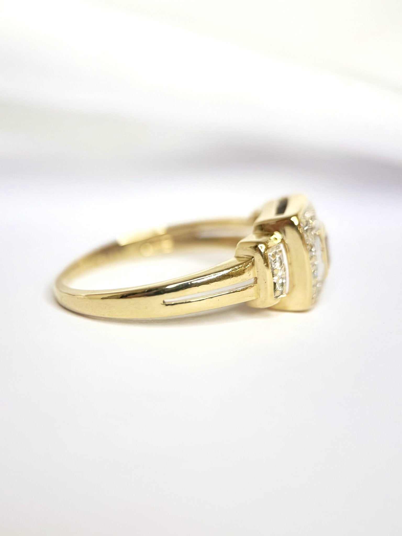 Bague Style Art-Déco Rubis &amp; Diamants "Malia" - Elliade Paris