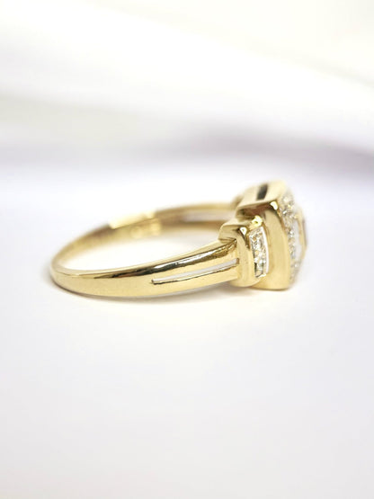 Bague Style Art-Déco Rubis &amp; Diamants "Malia" - Elliade Paris