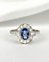 Bague Style Art - Déco Saphir 0.72 carat & Diamants 0.24 carat "Rebecca" - Elliade Paris