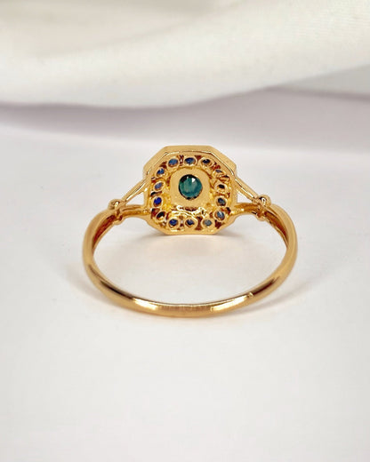 Bague Style Art-Déco Saphirs 0.57 carat "Annaelle" - Elliade Paris
