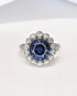 Bague Style Art-Déco Saphirs 1.21 carat & Diamants 0.53 carat 4.19g "Emma" - Elliade Paris